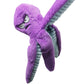 Interactive Plush Squeaky Dog Toy with Crinkle Tentacles for Medium & Large Dogs