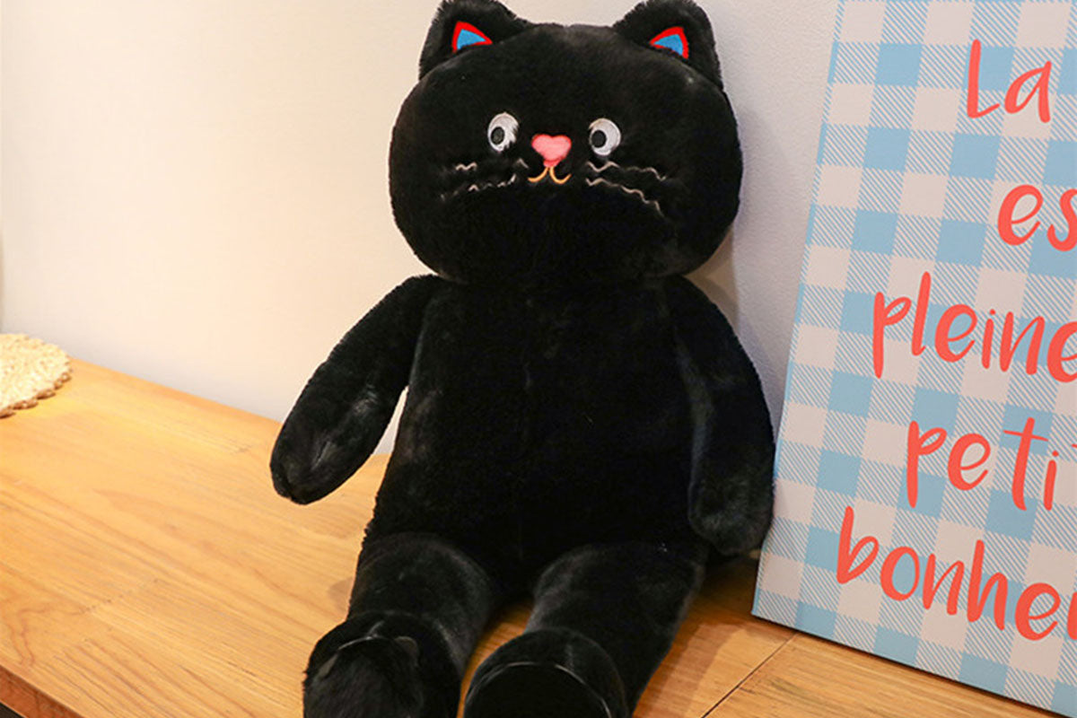 Cuddle Spotted Cat Plush Stuffed Toy Couple Cat Doll Couple Gift Polka Dot Cat Doll