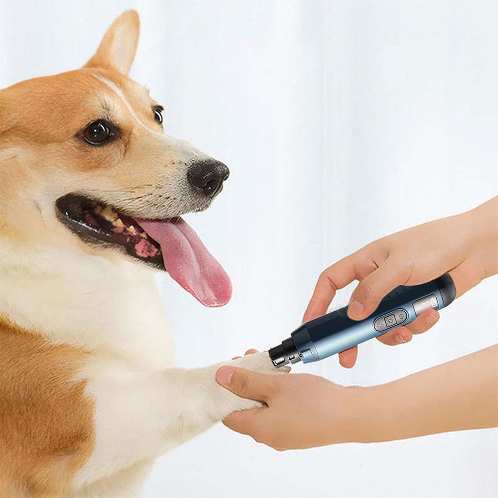 Electric Pet Nail Grinder for Dogs Cats with 5 Speeds LED Light