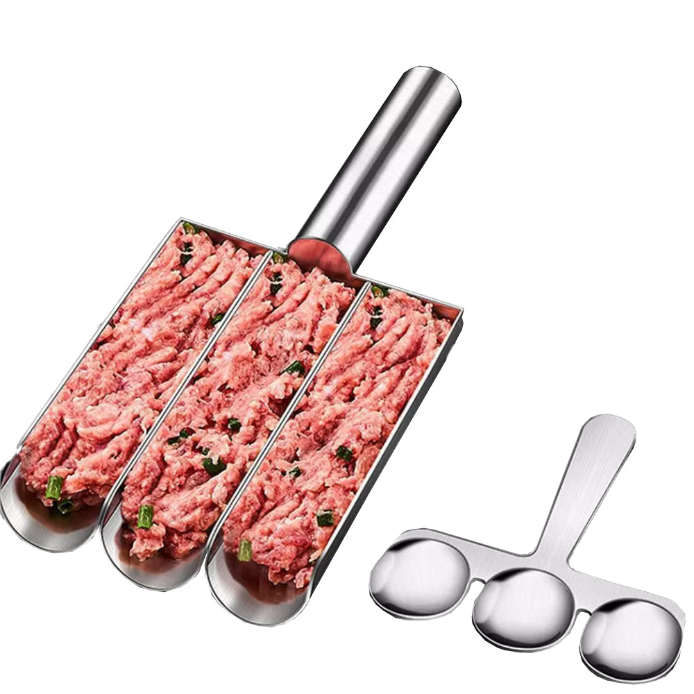 304 Stainless Steel Handheld Meatball Maker with Scoop