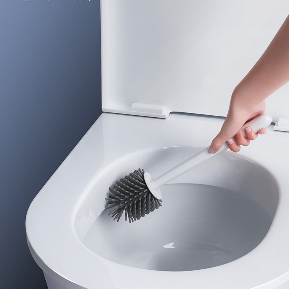 Soft TPR Toilet Brush Set for Bathroom Cleaning