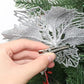 24Pcs Artificial Flowers Christmas Tree Decorations for Wreath Fireplace Stairs