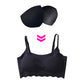 4 Pairs Triangle Replacement Foam Bra Pad Inserts for Sports Bras-Black
