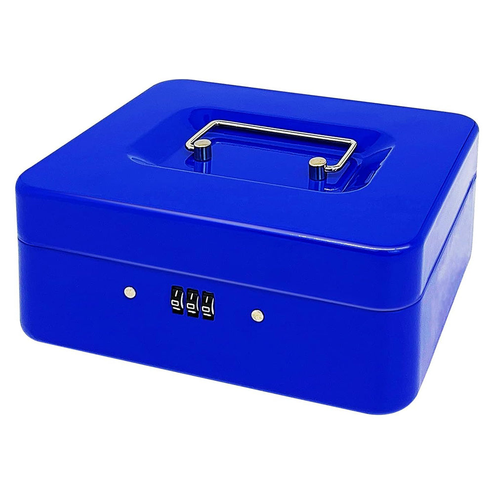 Lockable Cash Box Deposit Petty Cash Money Box with Code Lock Security Safe