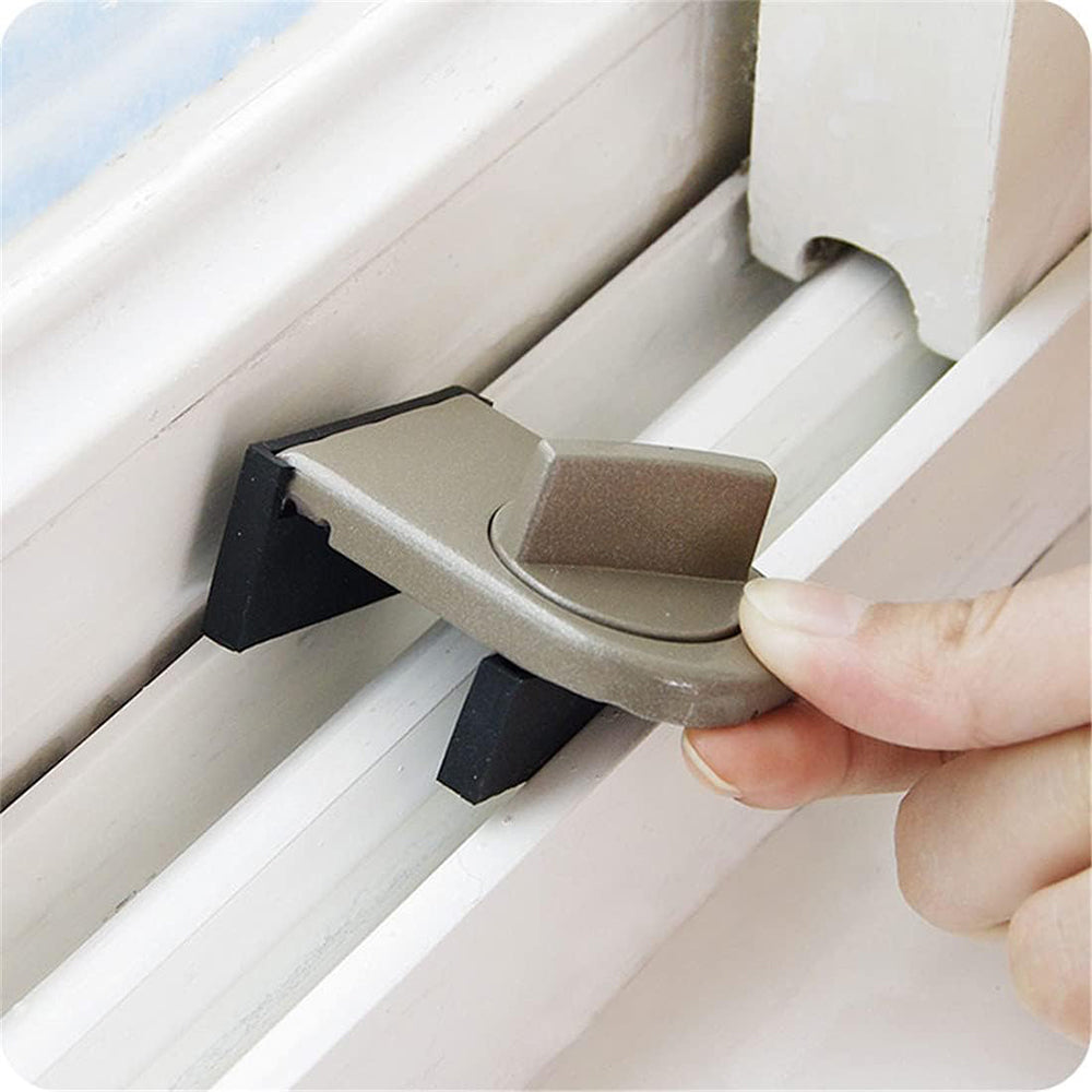 2Pcs Sliding Window Security Locks Adjustable Window Insurance Lock