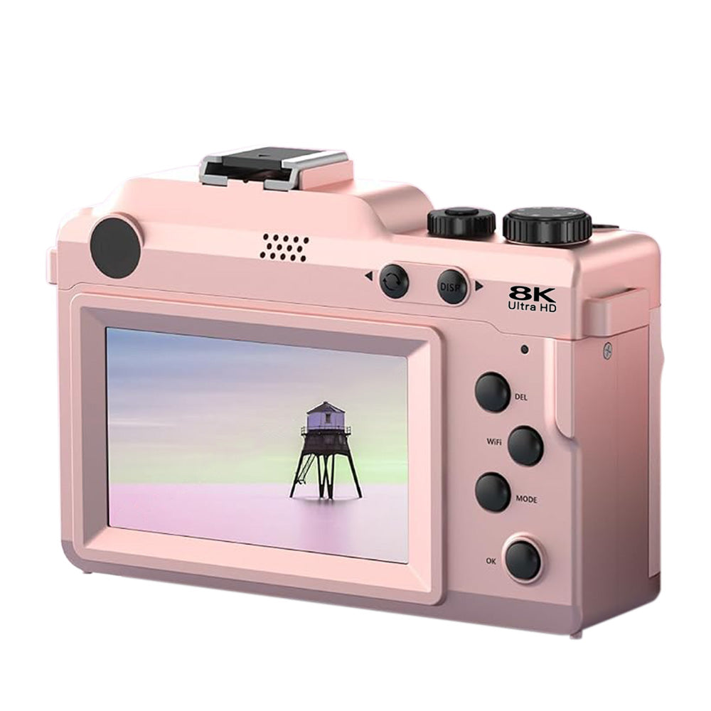 8K Digital Camera 18X Zoom Dual Lens Camera for Beginners Vlogging