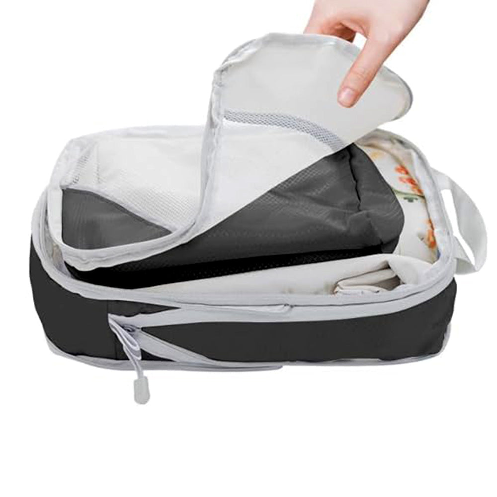 8 Set Compression Packing Cubes For Travel Essentials Expandable Luggage Storage Bags Set