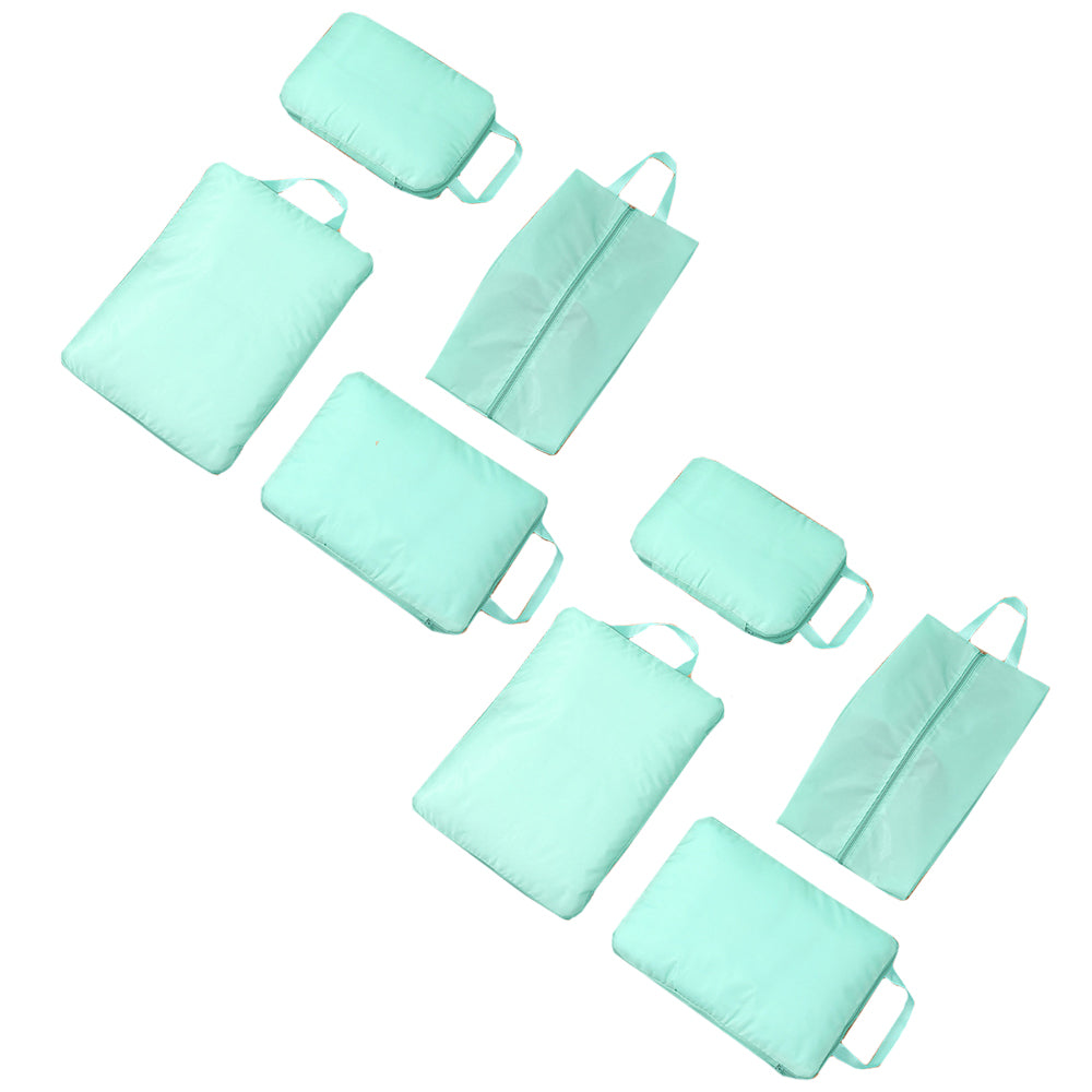 8Pcs Travel Luggage Compression Cubes Storage Bags