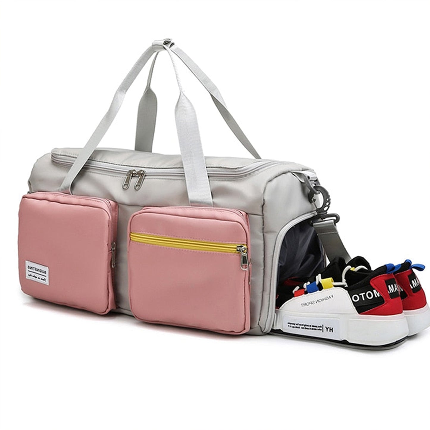Sports Fitness Gym Bag with Shoes Compartment Duffle Bags