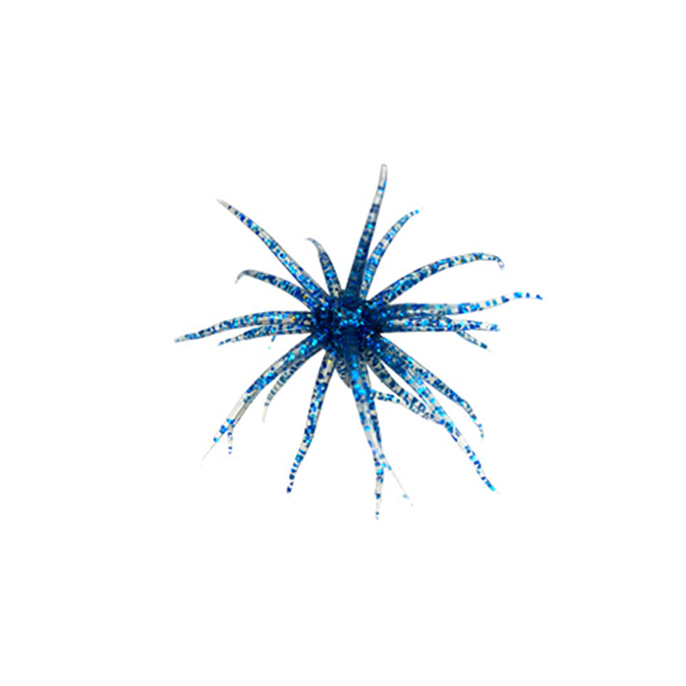 2 PCS Lifelike Floating Sea Urchin Soft Bait with Glitter Tentacle Creature Lure for Fishing