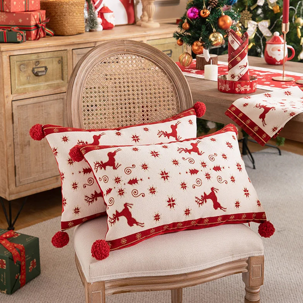 Christmas Throw Pillow with Covers