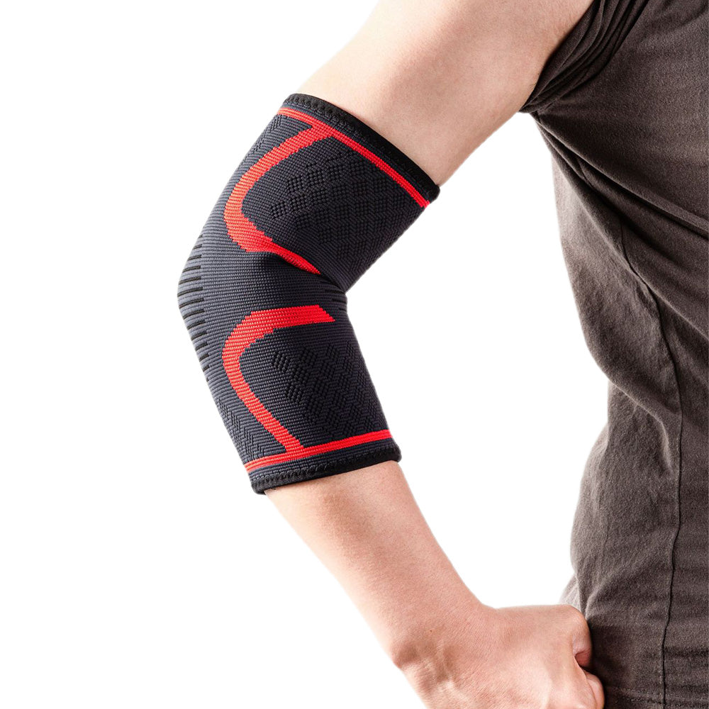 2Pcs Elbow Compression Sleeve for Tennis Golfer's Elbow Weightlifting Unisex-Red