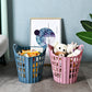 Collapsible Plastic Laundry Basket Folding Washing Clothes Storage Organizer