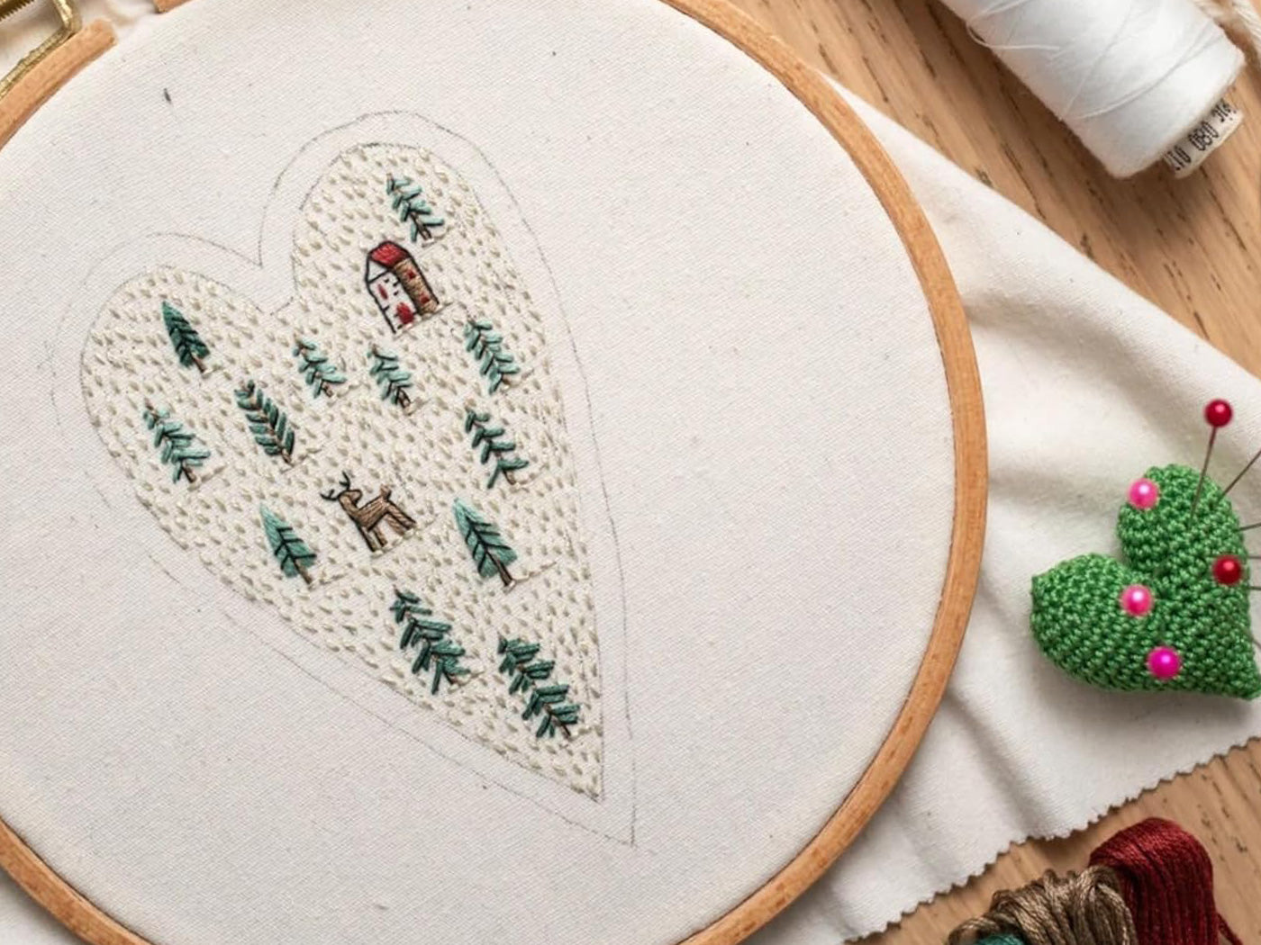 DIY Embroidery Christmas Ornament Kits Christmas Tree Hanging Ornament