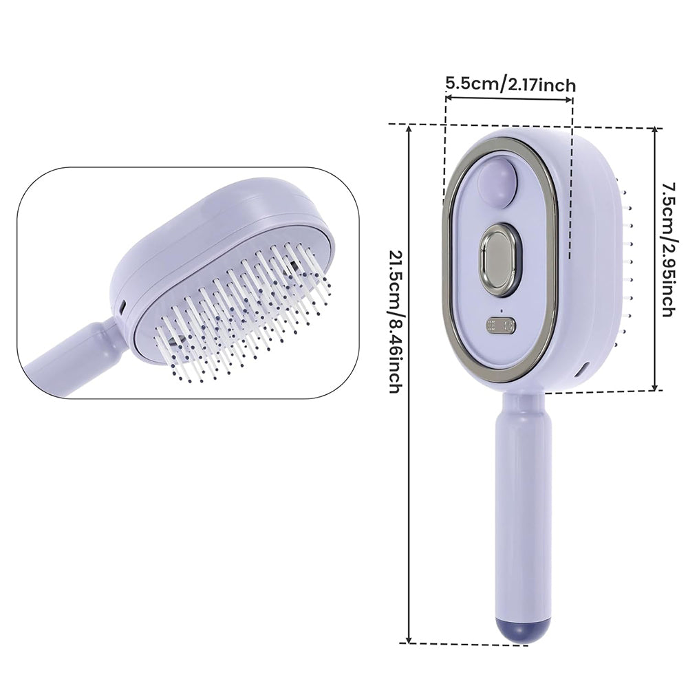 Electric Steam Hair Brush Mist Spray Cushion Comb