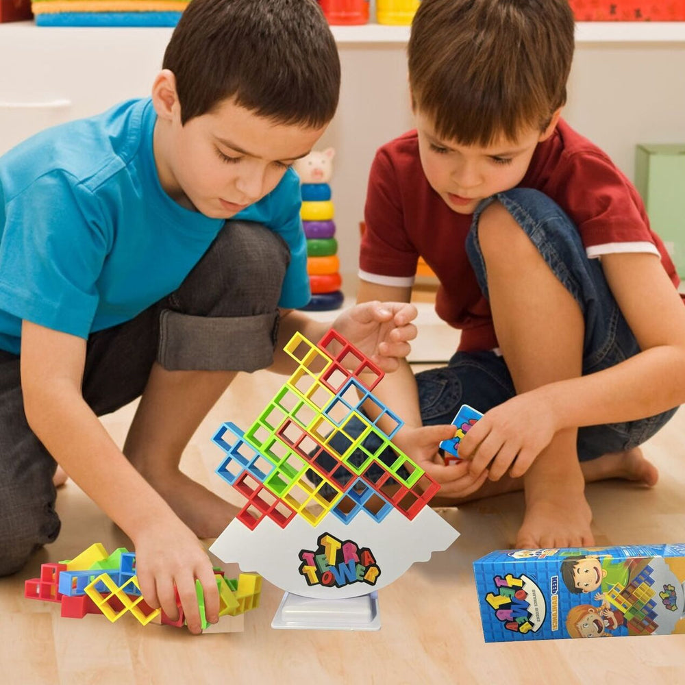 Tetra Tower Balance Stacking Blocks Team Building Blocks Toy