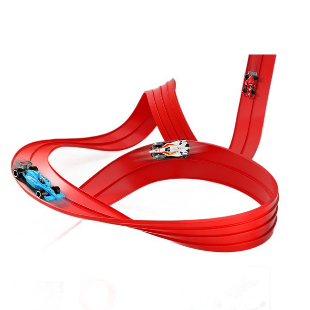 Car Racing Track Set Five Meter Race Track Dual Lane Gravity