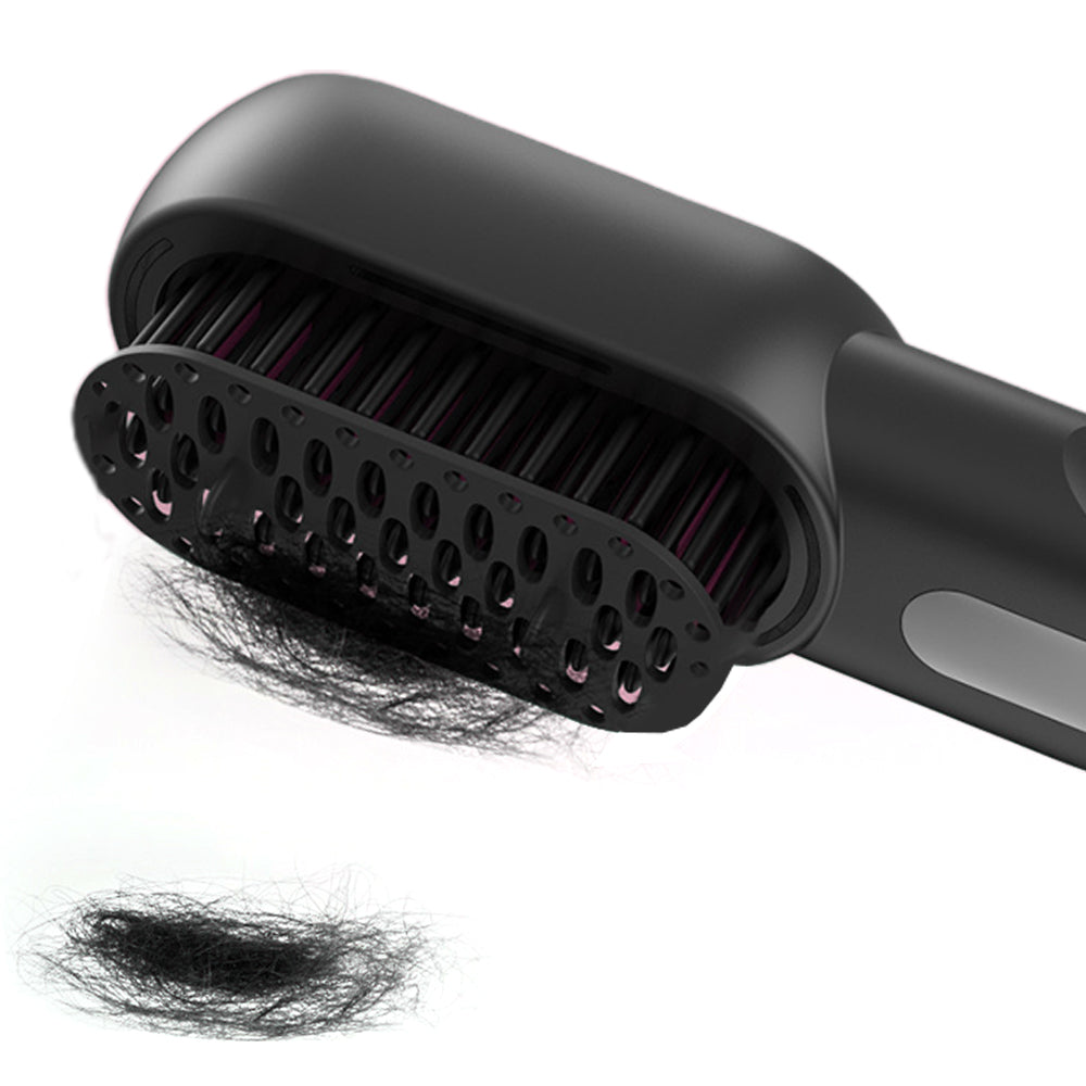 Rechargeable Cordless Hair Straightener Brush with LED Display
