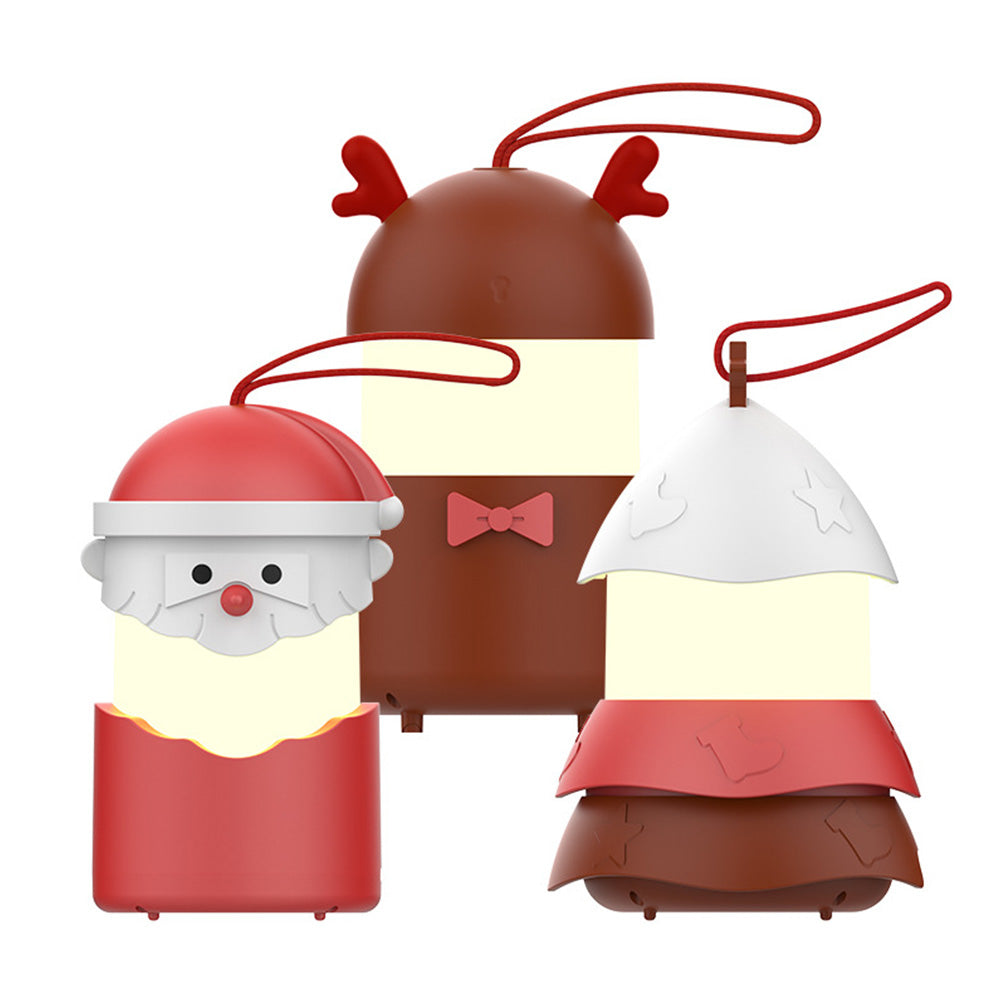 Foldable Rechargeable Christmas Music Night Light with Hanging Strap