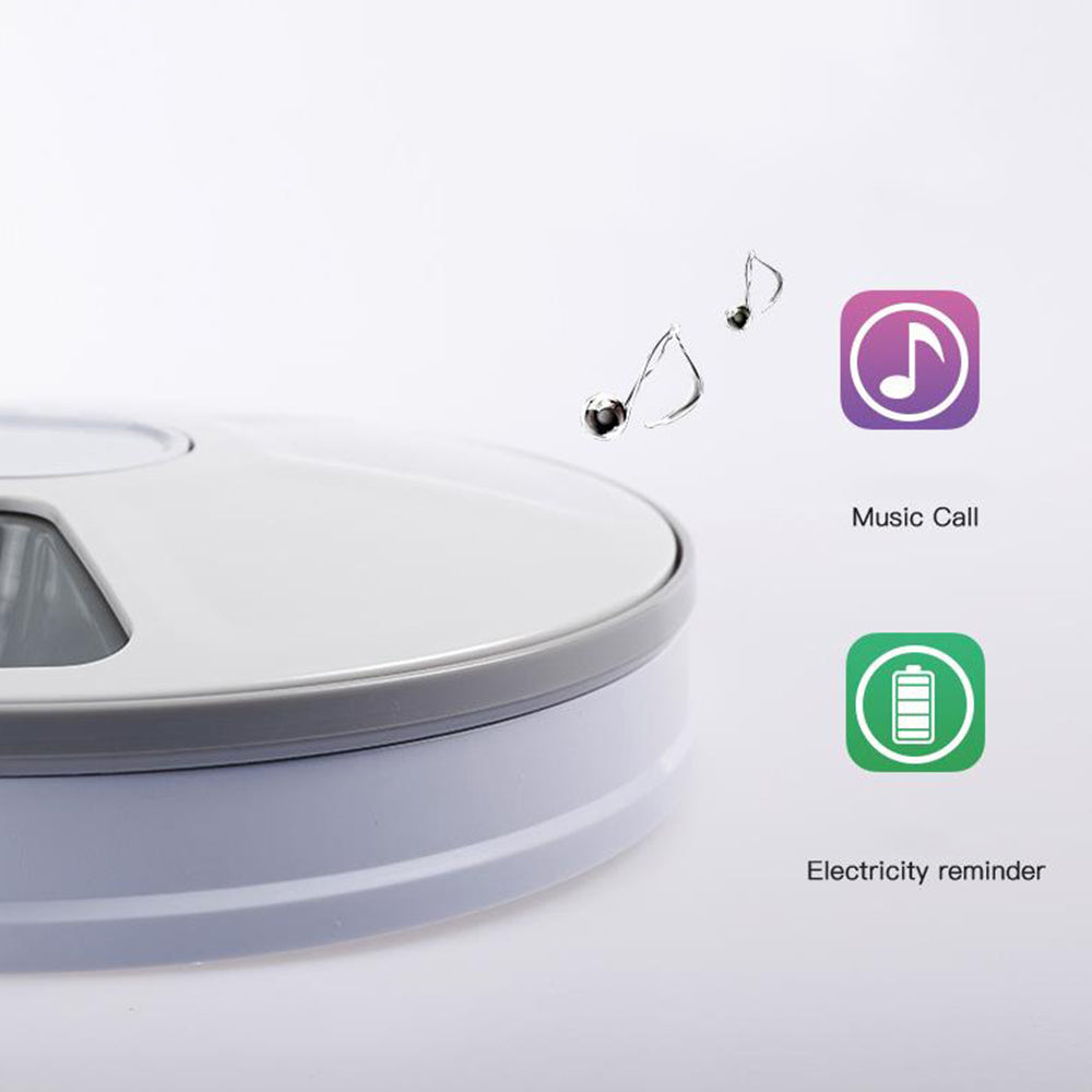 6 Meals Automatic Pet Feeder with Timer