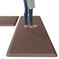 Cushioned PVC Floor Mat for Kitchen and Office-Brown