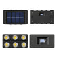 4Pcs Solar Wall Light for Outdoor Fence Waterproof Convex Lens Design