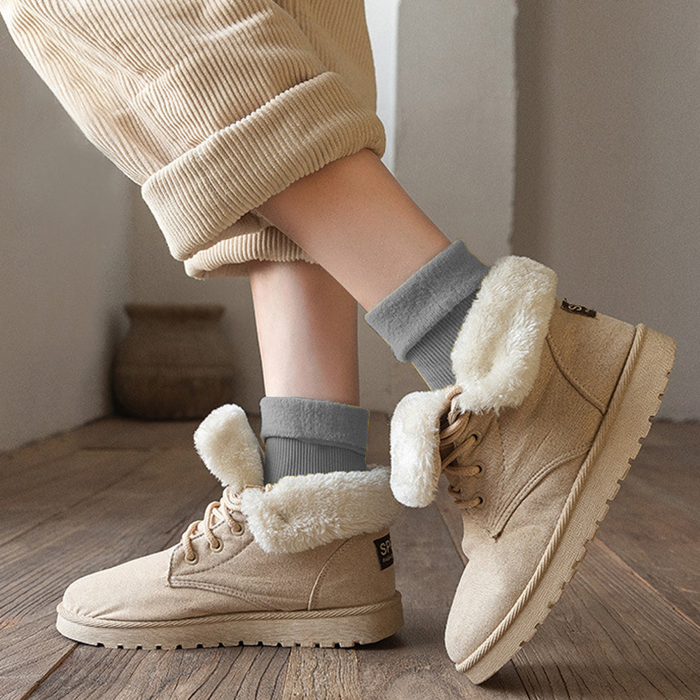 3 Pair Women Warm Plush Thermal Socks Thick Winter Snow Boot Socks