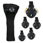 3Pcs Set Golf Club Head Cover for Woods and Driver with Interchangeable Tags 3 4 5 7 X