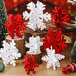 8Pcs 3D Wooden Snowflake Table Decor Christmas Winter Wonderland Centerpiece