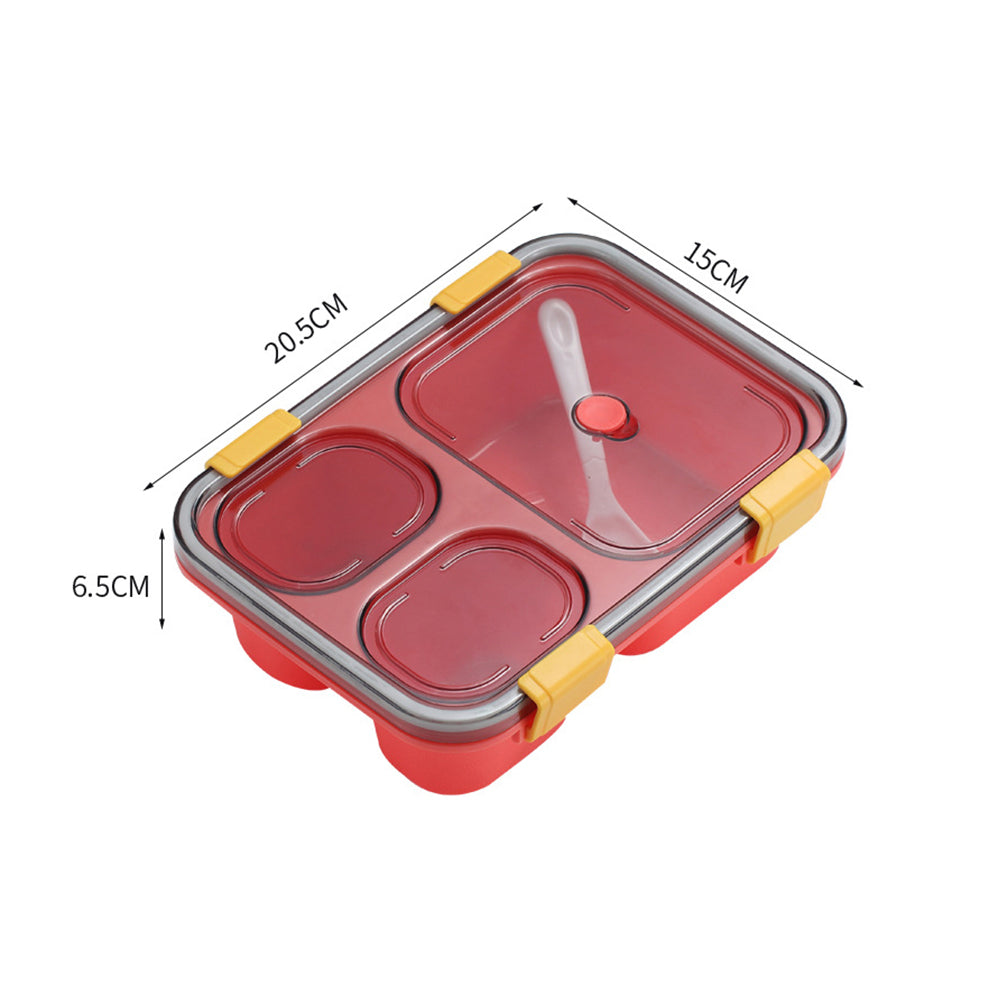 Portable Microwaveable Lunch Box Bento Box-3-Compartment