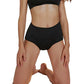 3Pcs Women Menstrual Period Underpants Nylon Panties Leakproof Briefs-Black