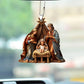 7Pcs 2D Christmas Nativity Scene Ornaments the Birth of Jesus Decor