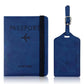 RFID Shield Passport Holder and Luggage Tag Set PU Leather Organizer