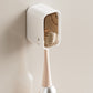 2Pcs Toothbrush Holders Wall Mounted Tooth Brush Holder with Cover for Shower