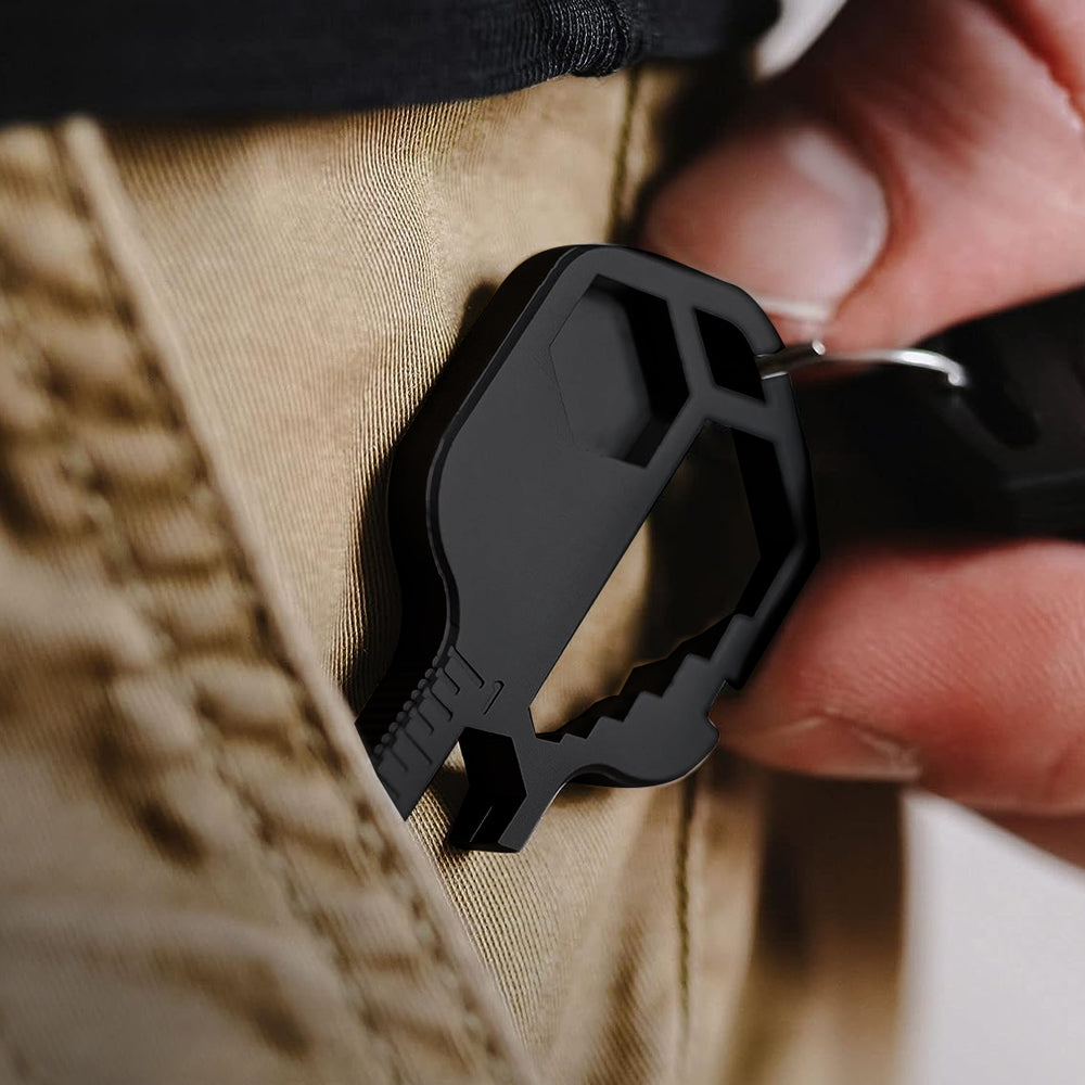 24-in-1 Key-shaped Multitool Keychain