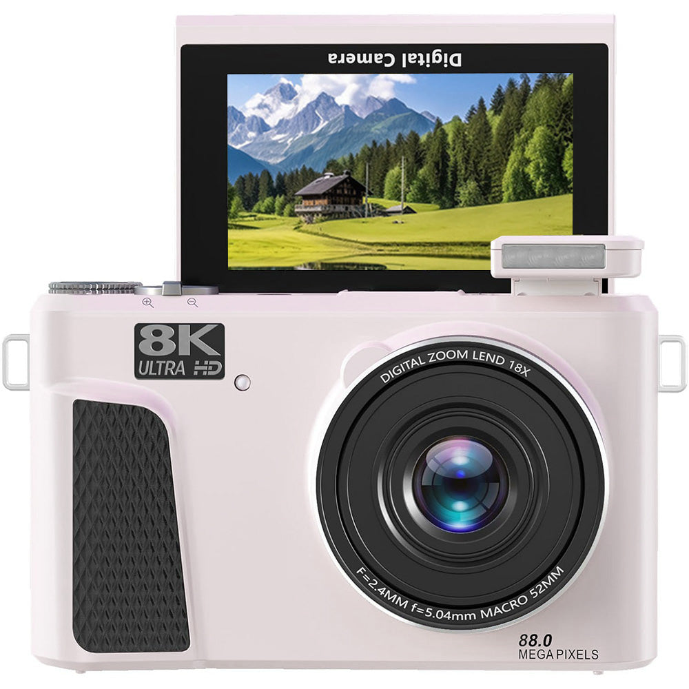 Digital Camera with Flip Screen WIFI Remote Control Vlogging Camera