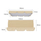 Waterproof Swing Canopy Replacement Swing Seat Sun Shade Cover with Seat Cover