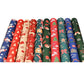 10Pcs Christmas Wrapping Paper Christmas Present Wrap Rolls Cute Traditional Xmas Wrap Paper
