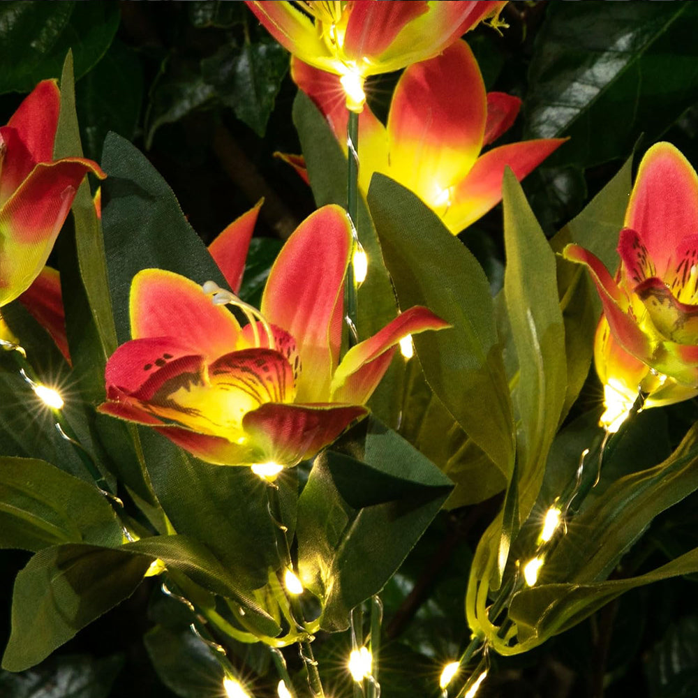 7 Head Solar Orchid Lamp