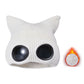 Double Layer Knit Winter Beanie with Goggles Cute Cat Ear Knit Beanie for Winter