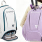 Sports Tennis Backpack PU Water-Resistant Badminton Racket Bag with Separate Shoe Compartment Rucksack for Gym Outdoor
