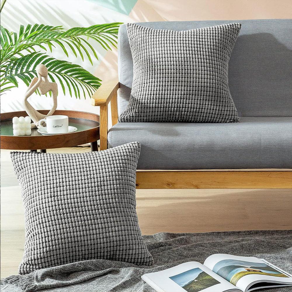 2Pcs Corduroy Lounge Cushion Cover