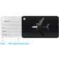4Pcs Portable Aluminum Alloy Anti Loss Luggage Tags Travel ID Labels