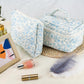 3Pcs Set Floral Cotton Cosmetic Bag