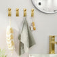 4 Pack Stainless Steel Double Adhesive Hooks with 3kg Capacity