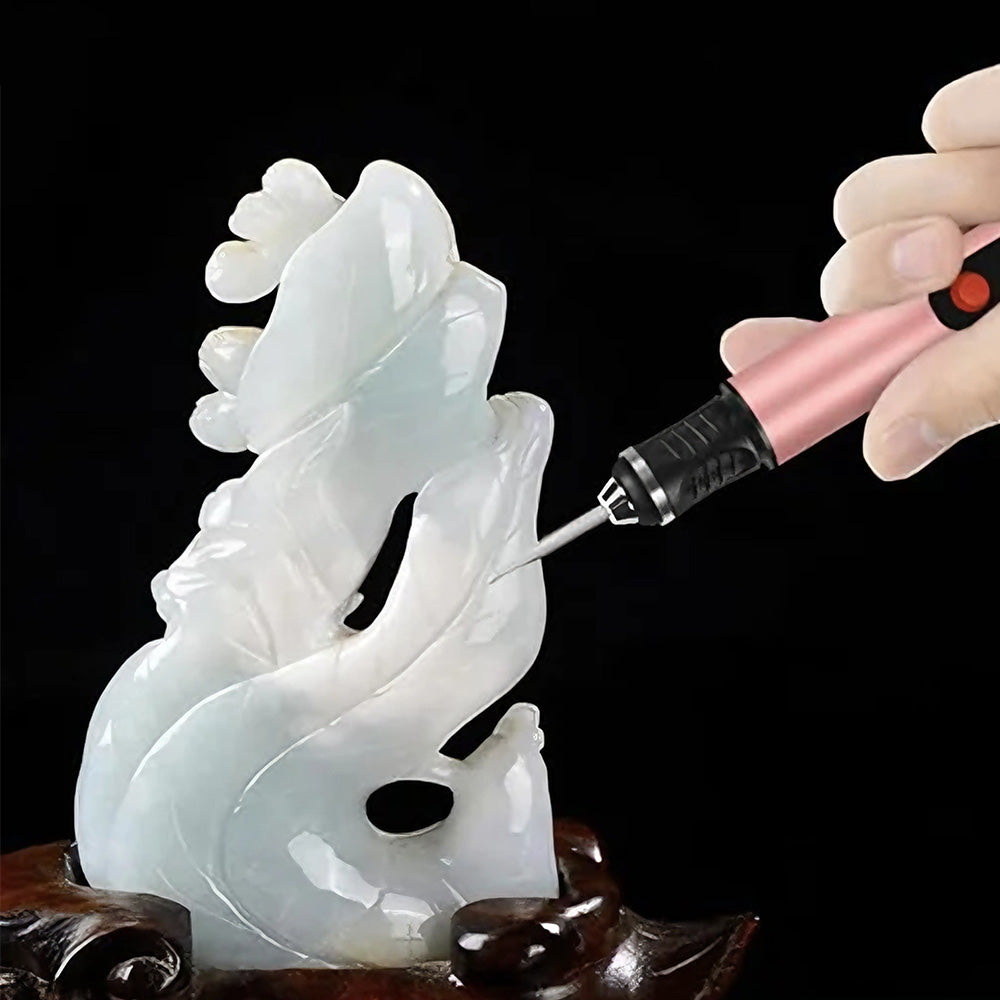 Electric Engraving Pen with 30 Bits 3-Speed Adjust Engraving Pen for Metal Wood Glass