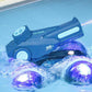 2.4GHz 4WD Amphibious Remote Control Stunt Car Boat with Water Gun Toy