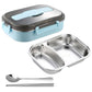 304 Stainless Steel 2-Grid Insulated Bento Lunch Box with Compartments