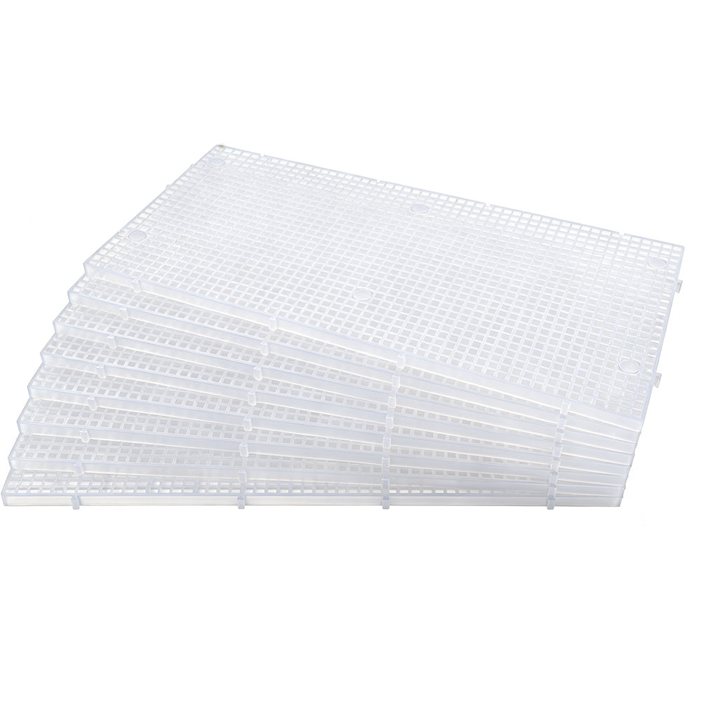 8 Piece Plastic Aquarium Grid Divider Set for Fish Tanks and Breeding