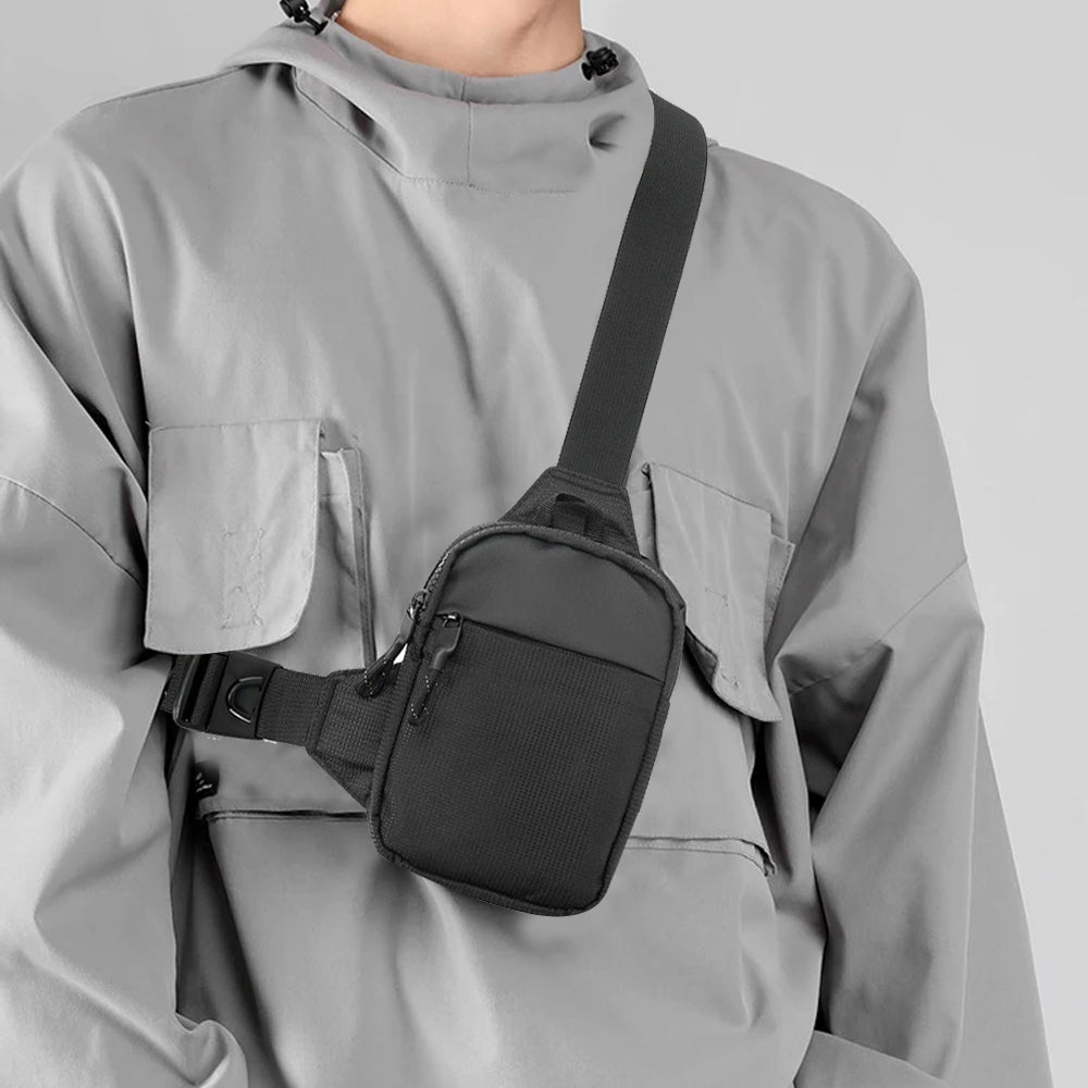 Travel Sling Bag Crossbody Bag Water-resistant Chest Bag for Men